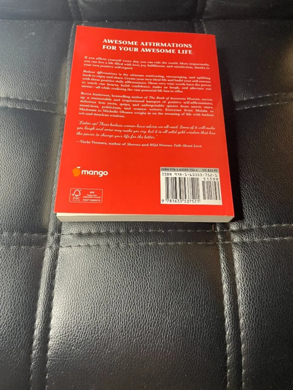 Badass Affirmations: The Wit and Wisdom of Wild Women Paperback Book
